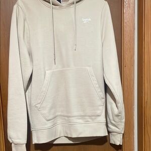 Reebok Cream Pullover Hoodie Sweatshirt